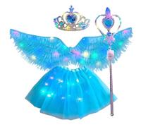 Déguisement d'ailes d'ange pour enfants, ailes brillantes pour filles | Nettoyage des apparitions sur scène, célébrations de mariage, carnaval, fête d'Halloween, Noël, anniversaire, événements de jeu