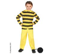 DEGUISE TOI - Déguisement Dalton enfant - Lucky Luke - Haut - Pantalon - Boulet - XL 13-14 ans (140-152 cm) - Noir - Déguisements enfants - Polyester - Laver à la main - Carnaval
