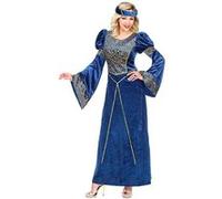 déguisement dame renaissance adulte - xl - bleu - widmann 07324 Bleu G