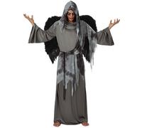 Déguisement d'ange noir Homme - ATOSA - Gris - Adulte - Fibre synthétique M/L
