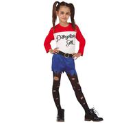 Déguisement Dangerous Girl Fille - Taille: 7 À 9 Ans (125-135 Cm) Multicolore