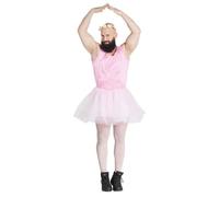DÉGUISEMENT DANSEUR BALLERINE HOMME M/L Rose, Fuchsia XL