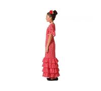 Déguisement danseuse flamenco - AC-DÉCO - 7/9 ans - Rouge à pois blanc - Polyester - Enfant 7-9 ans