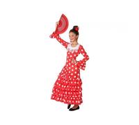 Déguisement danseuse flamenco manches longues - AC-DÉCO - Blanc - Enfant - 7 ans 7-9 ans