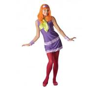 Déguisement Daphné Scooby-doo femme - Scooby-doo - Robe violette - Perruque orange - Accessoires inclus L