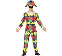 Déguisement d'Arlequin Multicolore pour Homme L