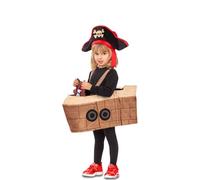 Mom Pirate Ship Girl Costume Marron 3-4 Years
