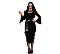 Déguisement De Bonne Soeur, Prêtresse Ou Novice Zombie Pour Femme. (Taille L)