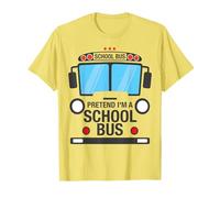 Déguisement de bus scolaire simple pour Halloween T-Shirt