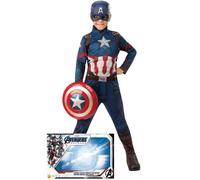 Déguisement de Captain America - RUBIE'S - 5 ans - Avec Bouclier - Noir - Pour Enfant 5 ans