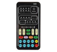 Déguisement de Changeur de Voix, Mini Carte Son de Jeu en Direct, pour PS5/ One/téléphone/Ordinateur PC/Tablette, 8 Types de Son Réglables, Plug and Play(Le Noir)