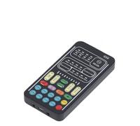 Déguisement de Changeur de Voix, pour PS4/PS5/ One/téléphone/Ordinateur PC/Tablette, Mini Carte Son Portable de Jeu en Direct, 8 Types de Son Réglables, Plug and Play(Le Noir)