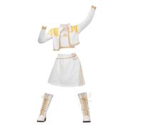 Déguisement De Chanteuse Pop Démoniaque Pour Filles - Ensemble Complet Haut, Pantalon Et Chaussures Tenue De Scène Costume D'idole Pour Les 3-14 Ans Cosplay Costumes D'Halloween