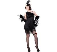 Déguisement De Charleston Noir Pour Femme Multicolore