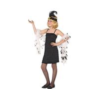 ATOSA déguisement charleston noir enfant fille 10 a 12 años
