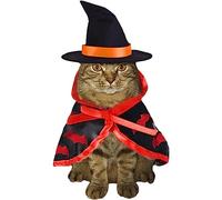 Déguisement de Chat - Déguisement de Chaton | Motif Chauve-Souris en Forme de Cape de vêtements pour Chiens pour Ajouter Une Ambiance d'halloween pour Chats, Chatons, Lapins, Chiens