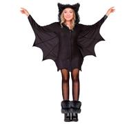 Widmann Costume chauve-souris à capuche – Déguisement Halloween Carnaval
