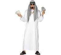 Déguisement De Cheik Arabe Pour Homme (Taille L) Multicolore