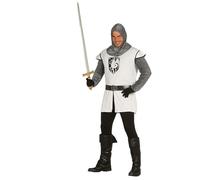 Déguisement Chevalier Médiéval Blanc Adulte Unique