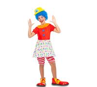 Déguisement De Clown À Pois Pour Fille Multicolore