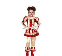 Déguisement Clown Halloween Fille 10/12 Ans Jaune 83529 Guirca 10/12 ANS - Coloris : Jaune - 83529 Guirca