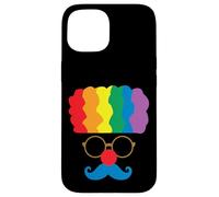 Déguisement de Clown aux Cheveux Arc-en-Ciel Coque pour iPhone 15