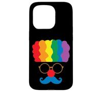 Déguisement de Clown aux Cheveux Arc-en-Ciel Coque pour iPhone 15 Pro