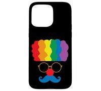 Déguisement de Clown aux Cheveux Arc-en-Ciel Coque pour iPhone 15 Pro Max