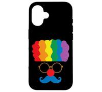 Déguisement de Clown aux Cheveux Arc-en-Ciel Coque pour iPhone 16