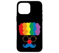 Déguisement de Clown aux Cheveux Arc-en-Ciel Coque pour iPhone 16 Pro Max