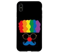 Déguisement de Clown aux Cheveux Arc-en-Ciel Coque pour iPhone XS Max