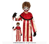 Déguisement De Clown De Cirque Halloween Rayé Zombie Pour Garçon Fiestas Guirca
