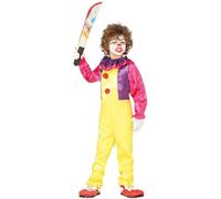 Déguisement De Clown Maléfique Jaune Pour Garçon (Taille 5-6a) Multicolore
