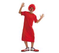 Déguisement De Clown Rouge Pour Homme Taille M-L Multicolore