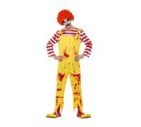 Déguisement De Clown Térrifiant Jaune Pour Homme (Taille Xl) Jaune