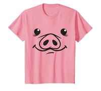 Déguisement de cochon visage de cochon nez de cochon T-Shirt