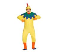 Déguisement de coq pour homme - Jaune - Extérieur - Adulte - 18 ans - capuche, col et combinaison L