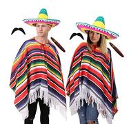 Déguisement de couple du Far West mexicain Multicolore