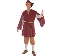 Déguisement De Courtisan Médiéval Pour Homme Multicolore