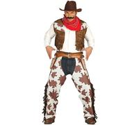 Déguisement De Cow-Boy Pour Homme (Taille L) Multicolore
