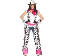 Déguisement De Cow Girl Rodéo Rose Pour Femme. Taille Unique Multicolore