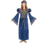 Déguisement de Dame Médiévale - WIDMANN - Davinia - Noir - 11 ans - Enfant 11 ans