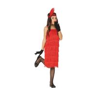 Déguisement Danseuse Charleston Rouge - Disfrazzes - Pour Fille - Robe et Ruban Inclus 7-9 ans