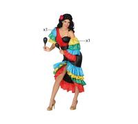 Déguisement De Danseuse De Rumba Multicouleur Pour Femme (Taille S) Multicolore
