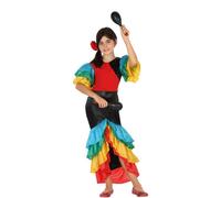 Déguisement De Danseuse Rumba Multicouleur Pour Fille (Taille 10-12a) Multicolore