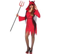 Déguisement De Diablesse Avec Chaînes Pour Femme (Taille S)