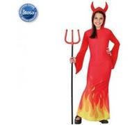 Deguisement De Diablesse Enfant Flammes - Rouge - T-2 rouge G