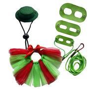 Déguisement de dragon barbu - Tutu + laisse - Accessoires de fête - Accessoires photo - Coiffe pour animal domestique