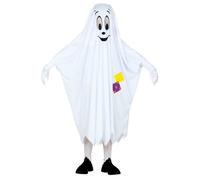 W WIDMANN MILANO Party Fashion - Costume enfant fantôme, poncho, fantôme, déguisements de carnaval, Halloween
