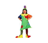 Déguisement De Fille Clown Pour Enfants Plusieurs Tailles (Taille 5-6a) Multicolore